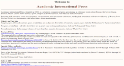 Desktop Screenshot of ai-press.com